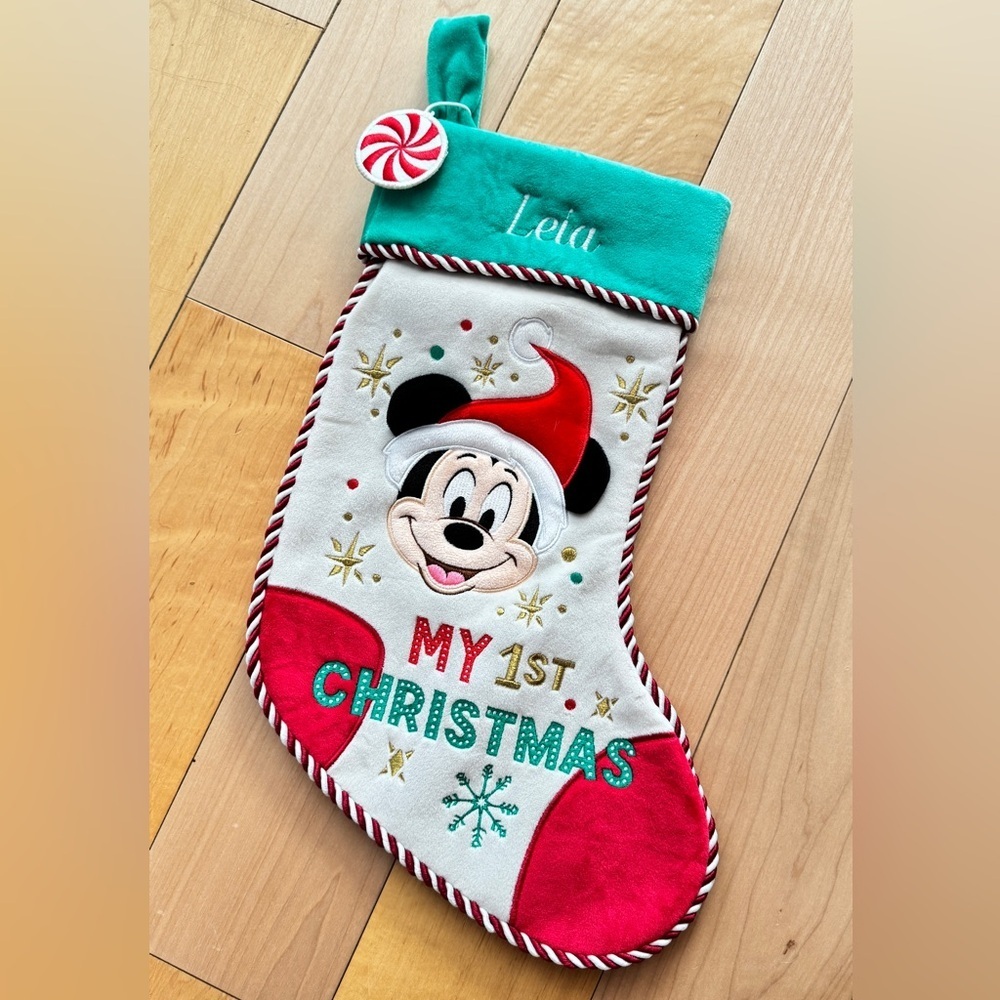 NEW Disney Christmas Stocking personalized ‘LEIA’
